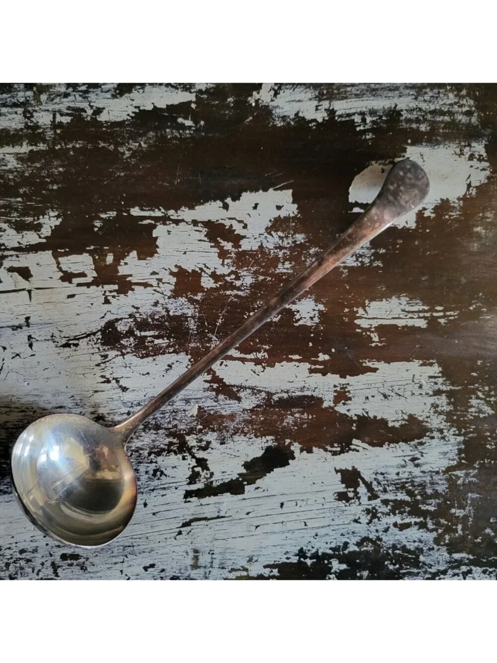 Vintage Wm. A Rogers Silverplate Ladle Bent Handle Hotel Plate Oneida Ltd 9